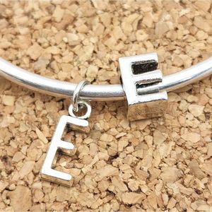 5/$21 🦉 SILVER LETTER E INTIAL ALPHABET CHARM FOR PANDORA